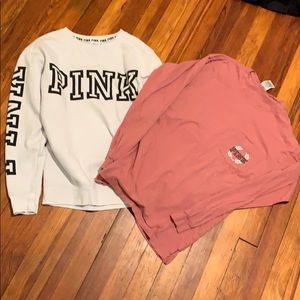 Lot of 2 pink shirts!! Size XS!